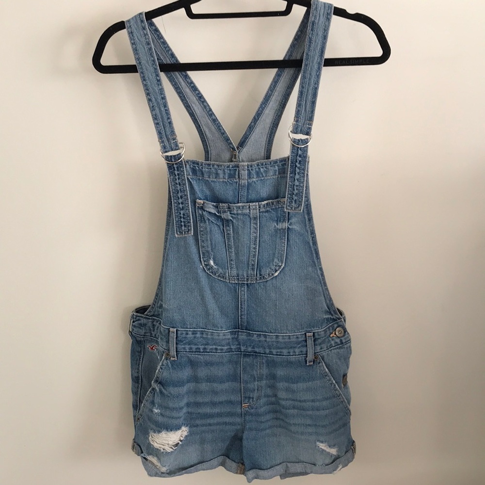 SOLD-Denim Overalls by Hollister